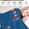 Ninja Kidz, Cartoon Ninjaz Throw Blanket Loose Blanket Nap Blanket Soft Plaid Plaid