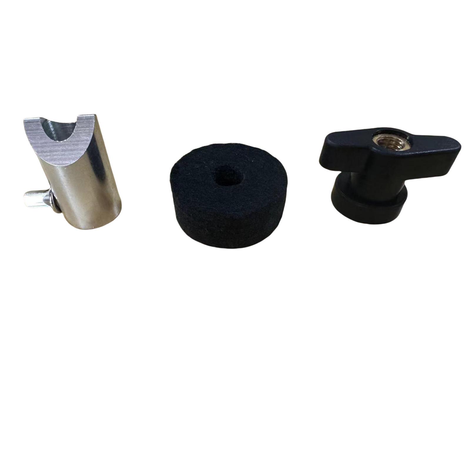 

Zinc Alloy Cymbal Holder Set: Nut, Fixing Cap, Holder, Washer for Hi-Hat and Crash Cymbals
