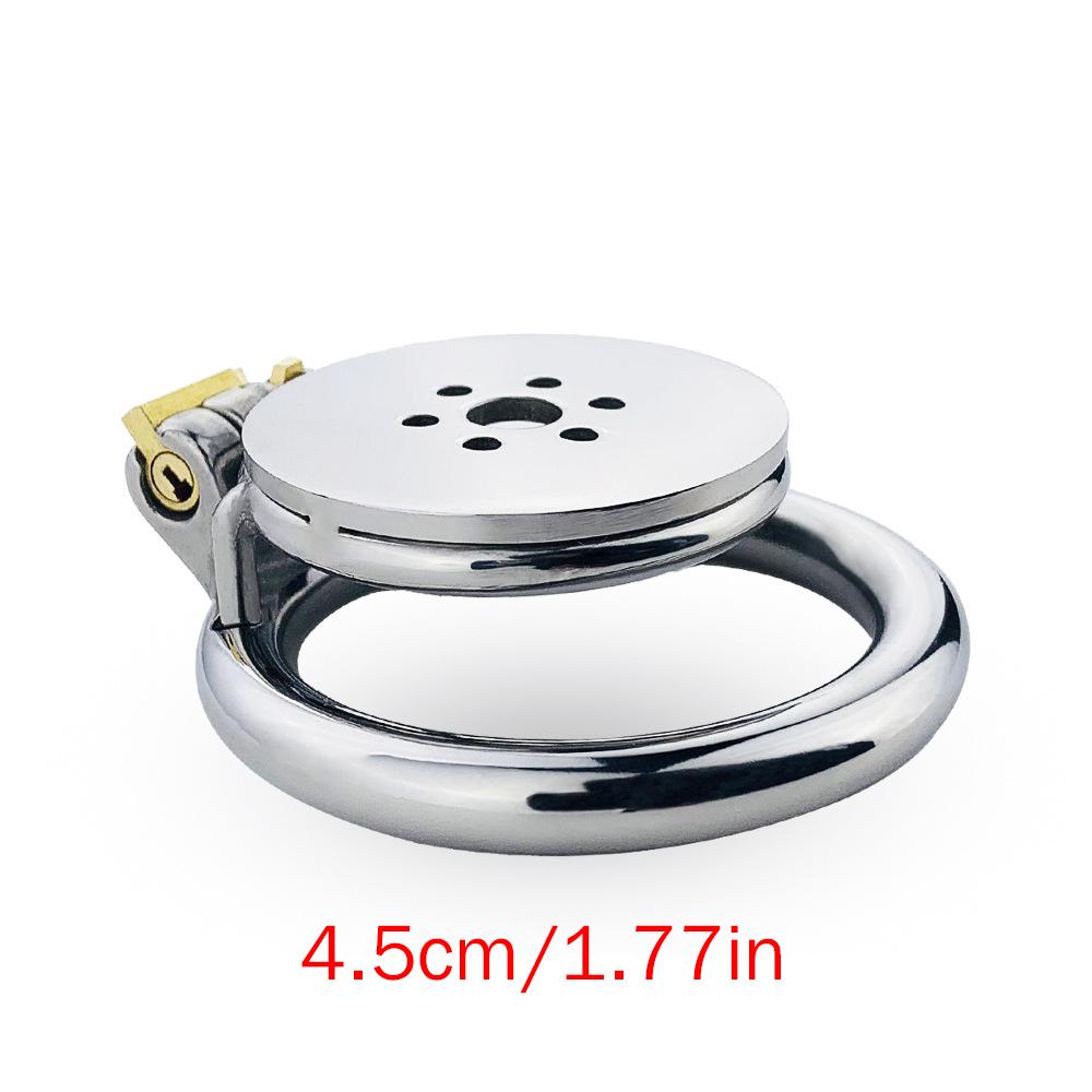 Disc Flat CB Lock Metal Chaste Device Adult Sex Toys Penis Cage Cock Ring Slave Urethral Chastity BDSM