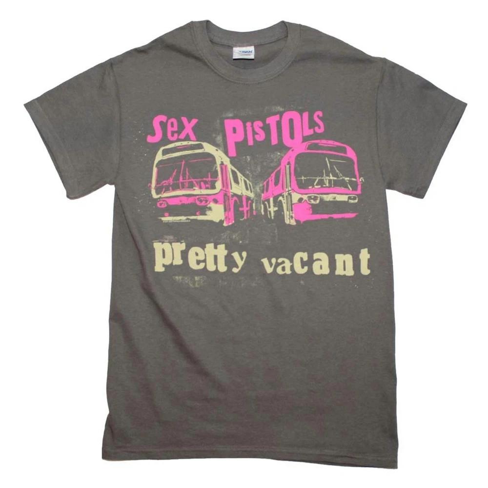 Officially licensed Sex Pistols Pretty Vacant Unisexs Charcoal T Shirt Sex Pistols S
