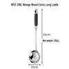 ZISIZ Stainless Steel Ebony Wood Wok Spatula