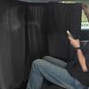 2/4Pcs Retractable Car Privacy Partition Curtain Black Seat Divider Curtain  Rear Seat