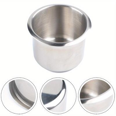 1pcs Car Cup Holder Stainless Steel Recessed Cup Drink Holder For Marine Boat Camper Truck RV Embedded Cup Beverage Rack