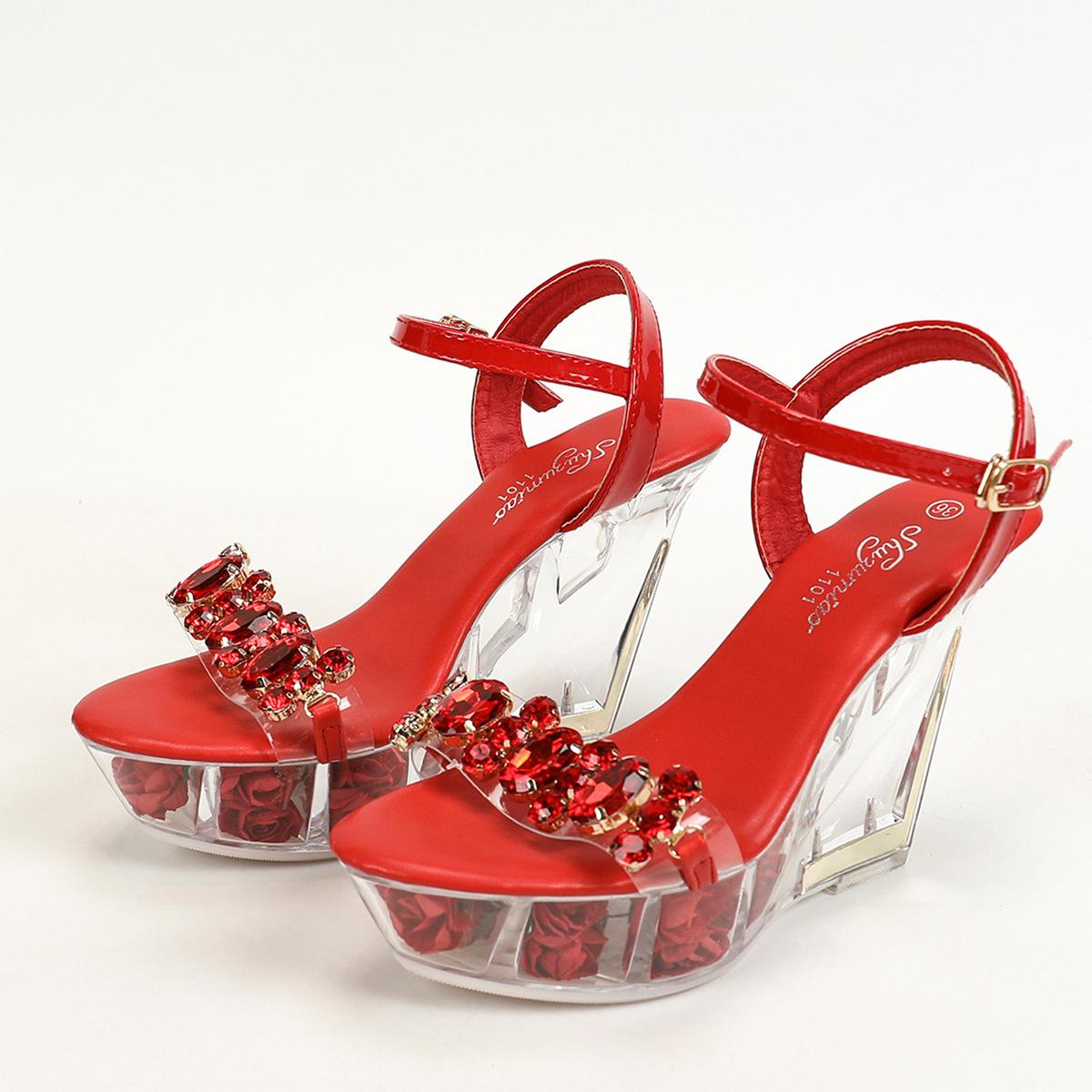 Обувь на высоком каблуке 11 см для ночного клуба — фото 15