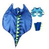 Hooded Cape Halloween Kids Costume Mask Dinosaur Costume Fancy Dragon Cloak  Kids
