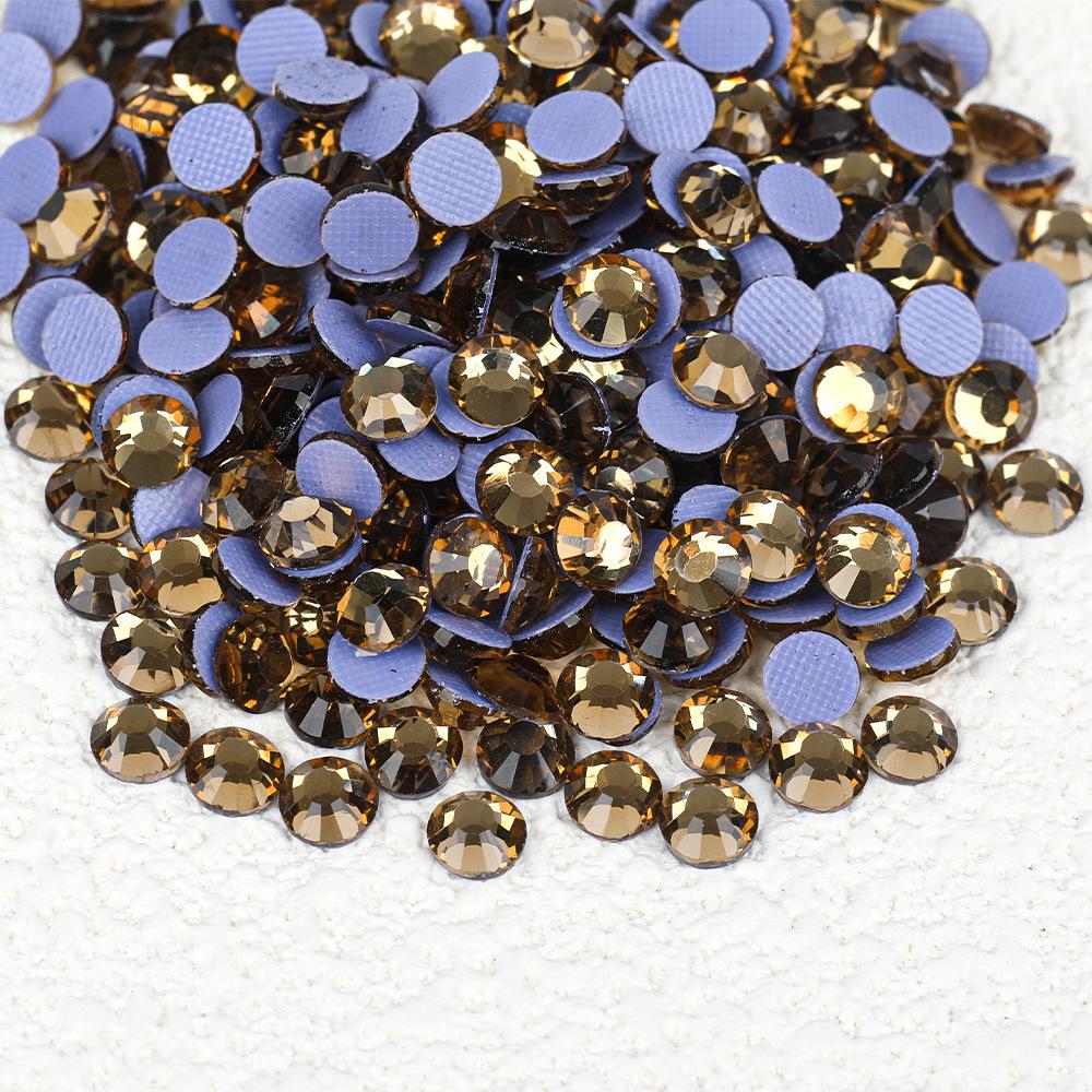 Weichen, Bază din Plastic de Înaltă Calitate Leave-In Diamante Colorate, Diamante pentru Manichiură, Autocolante Rotunde din Cristal pentru Bricolaj, Accesorii Bijuterii cu Diamante