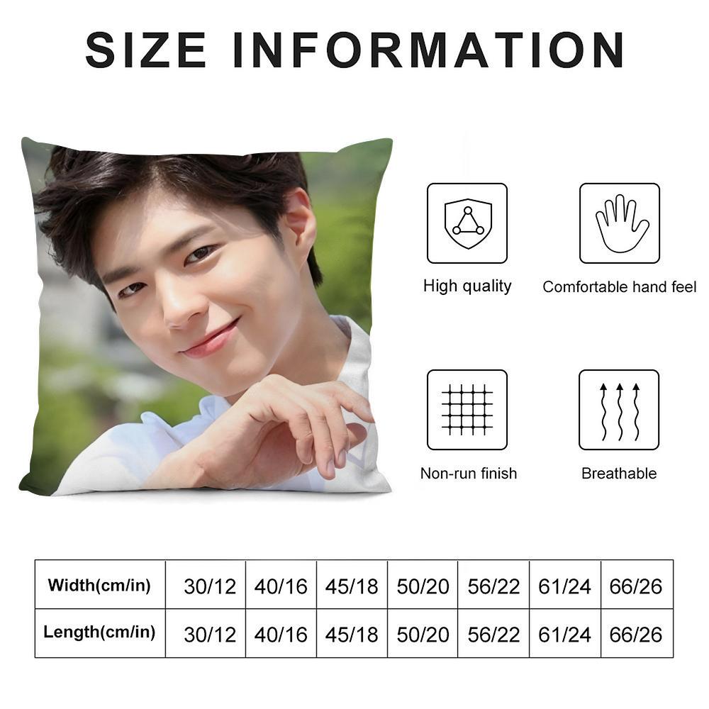 Park Bo - Gum Cushion Cover Soft Plush Fabric Double-Sided Printed Sofa Cushion Cover For All Seasons Home Decor Gift