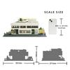 Non-Toxic 1226Pcs World Famous Architecture Villa Savoye Of Paris France Building Blocks Small Particle Assembly Toys Children Gifts Assembly