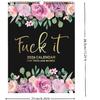 2026 Fu-ck It Calendar For Tired-Ass Women New Time Planning With Coil Wall Calendar Paper Hanging Calendar Indoor New Year's Gifts (BLACK A)