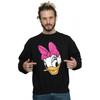 Disney Mens Daisy Duck Head Painted Sweatshirt