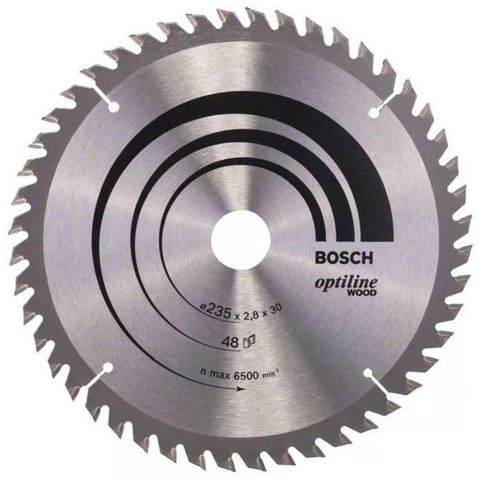 Lame De Scie Circulaire 235x30x2,8 Mm Pour Le Bois - 48 Dents - BOSCH - 2608640727