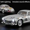 1:Maßstab 18 300SL 500K Automodell Spielzeug Sound Licht Vierradaufhängung Lenkgestänge Lenkung Sportwagenmodelle Hobby Ornamente
