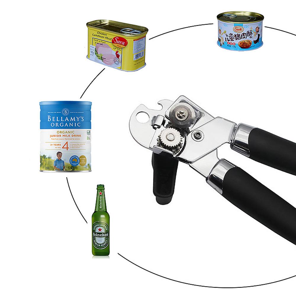 Manueller Multifunktionaler Dosenöffner aus Edelstahl Dosenöffner Flaschenöffner Küchenhelfer