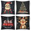 Christmas-Themed Pillowcases: Santa, Reindeer, Tree & Truck Designs Sofa Room Decoration New Year Holiday Home Decoration