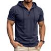 Herren Polohemden Kurzarm Mit Kapuze Klassische Passform Polohemden für Herren Stilvolle T-Shirts für Herren Übergroße T-Shirts für Herren