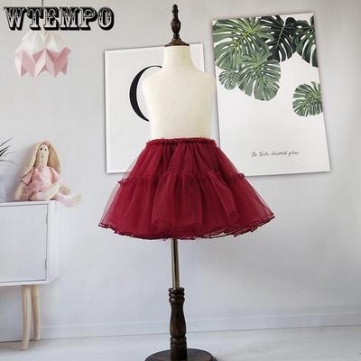 Girls' Short Skirts Half Skirts Spring and Autumn Children's Gauze Skirts Fluffy Skirts Girls' Summer Outfits Versatile and Stylish
