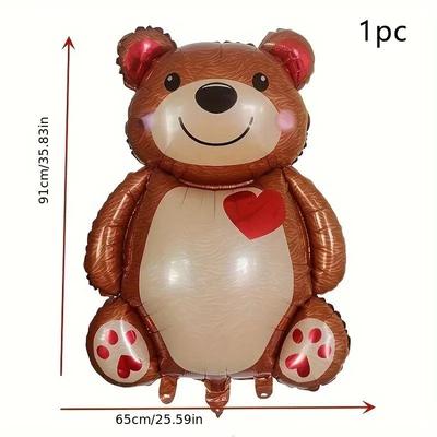 Bear-shaped Aluminum Foil Cartoon Balloons