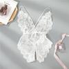 Lingerie Women Lace Transparent Pajamas Set Sexy Sleepwear Deep V Pajama Set Erotic Nightdress