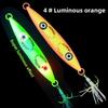 Hook Stripe Luminous UV Fishing Bait 200g 250g Slow Sinking Jig Glow Jig Lure  UV Fishing