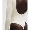Lululemon Wundermost Ultra Soft Nulu Boatneck Scoop Back Long Sleeve Bodysuit Light Ivory