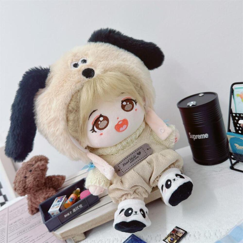 Cartoon 20CM Plush Doll Headwear Plush Hat Cute Idol Doll Headwear  Toys Decor