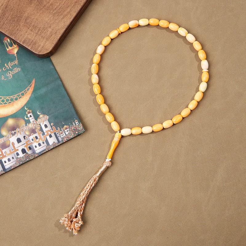 Hui Muslim 33-Bead Tasbih Prayer Beads with Arabic Tassel