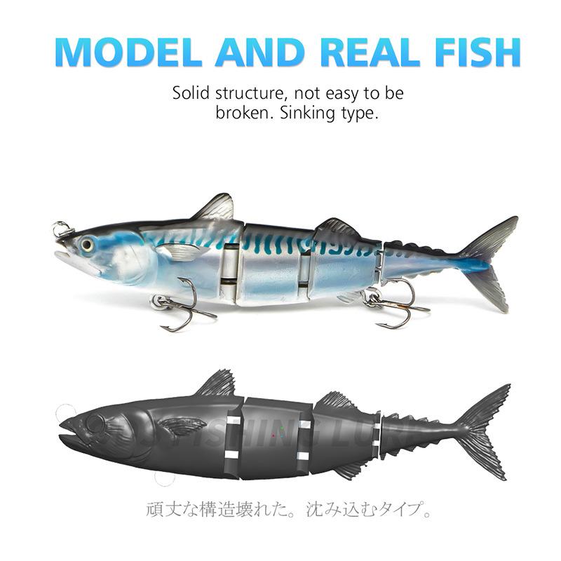 Luya Bait Four-Section Fishing Simulation Fake Bait Freshwater Sea Bait Hard Bait Luya Bait Tuna