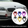 ABS Car Styling Trailer Hooks Simulation Racing Ring Bumper Sticker Universal Vehicle Towing Hook Decoration Tow Hook Sticker