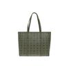 MCM Toni Logo Print Color Block Design Tote Bag Women Tote Bags Green MWPFAMT07K8001