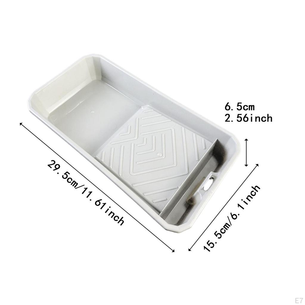 9 Inch Paint Tray for Roller Brush, DIY Painting, Wall Application Tools, Large, Reusable, Sturdy