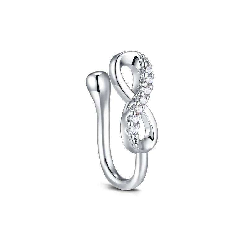 1Pcs Stainless Steel Nose Ring Hoop C Shape Septum Rings Non Piercing Ear Clip Earring Fake Nose RingsWomen Piercing Jewelry