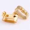 Wild New Gold Inlaid Zircon Titanium Steel Earrings Female Crystal from Austrian Fasion Jewelry Fit Women For Party