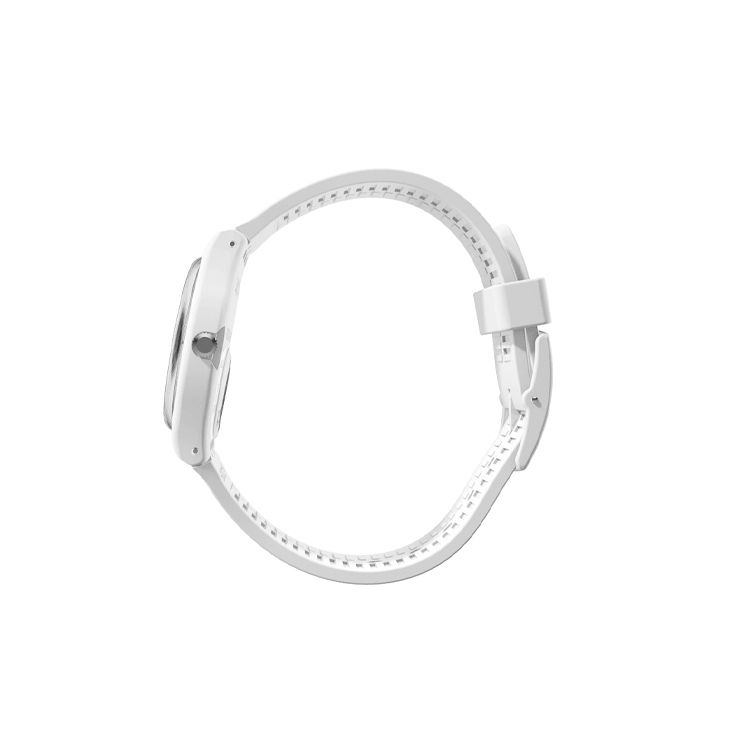 Swatch Originals Quartz Waterproof Minimalist Watch 34Mm White Dial Plastic Case Silicone Strap Unisex watches GW151O