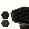 3-piece facial cleansing tool set, stainless steel heart-shaped scraping tool, ice roller, silicone facial brush