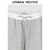 UR 2025 Autumn Women's Color-Block Drawstring Loose Wide-Leg Pants