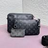 [Pre-Owned] Louis Vuitton Trio Messenger 'Monogram Eclipse Reverse Canvas' - Very Good #QLLBOH