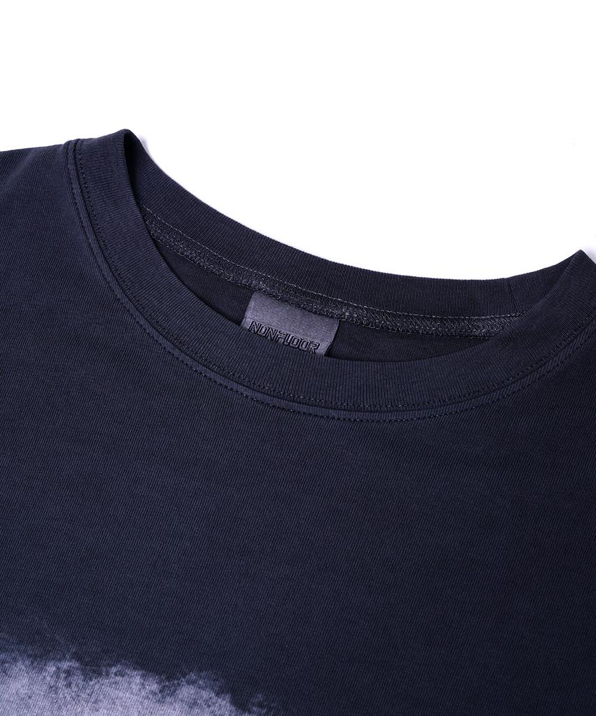NONFLOOR Distressed Invisible Guest T-Shirt Navy