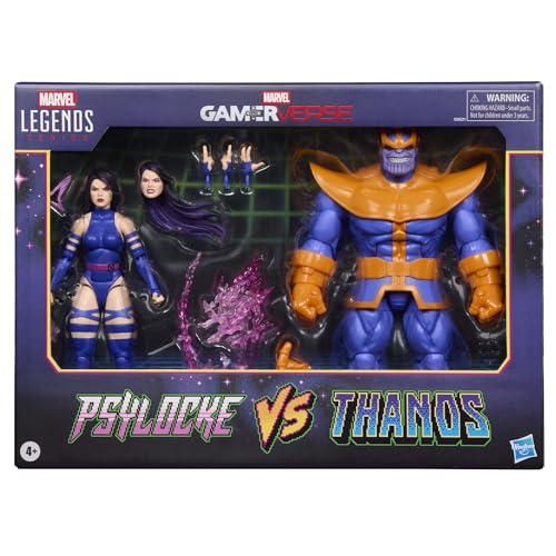 Marvel Legends Series Gamerverse Psylocke vs. Thanos Action Collectible Figure