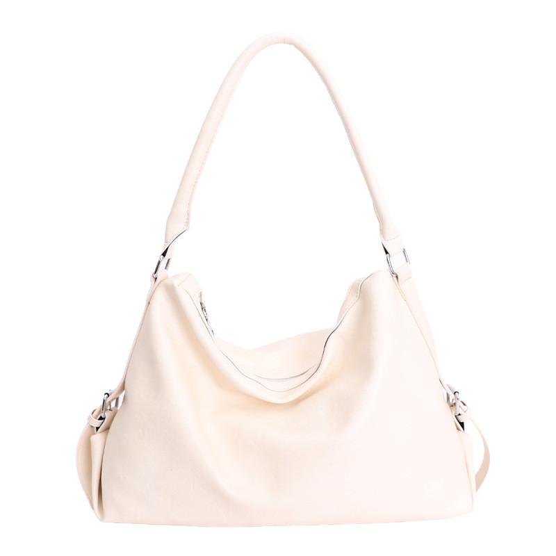 IELGY Autumn Winter Retro Large-Capacity Shoulder Messenger Bag Casual Texture Commuter Tote Bag