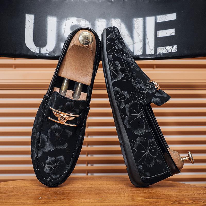 Spring New Men's Loafers Low-top Foot-fitting Men's Casual Shoes Fashionable Versatile Loafers Shoes One Pedal