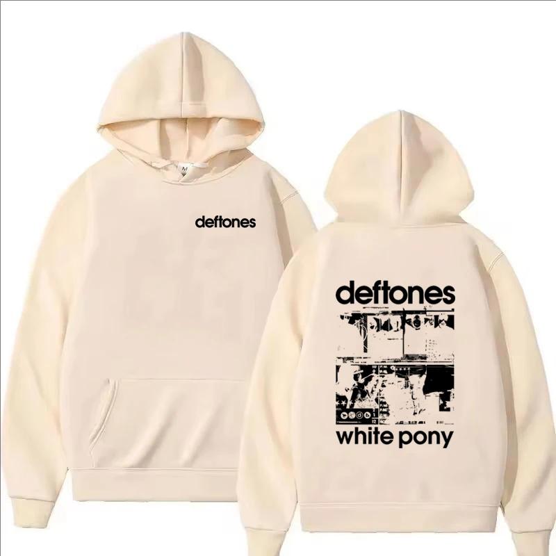 Deftones Retro Graphic Hoodie Autumn Winter Men Women Hip Hop Streetwear Fashion Casual Long Sleeve Fleece Pullover Sweatshirts