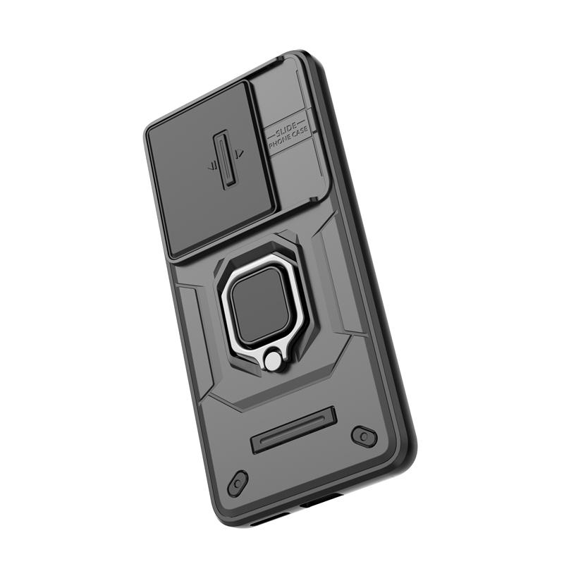 Ring Bracket Phone Case For Vivo iQOO 13 5G China Celulares For iQOO 13 Sliding Window Shockproof Hard Funda Back Cover