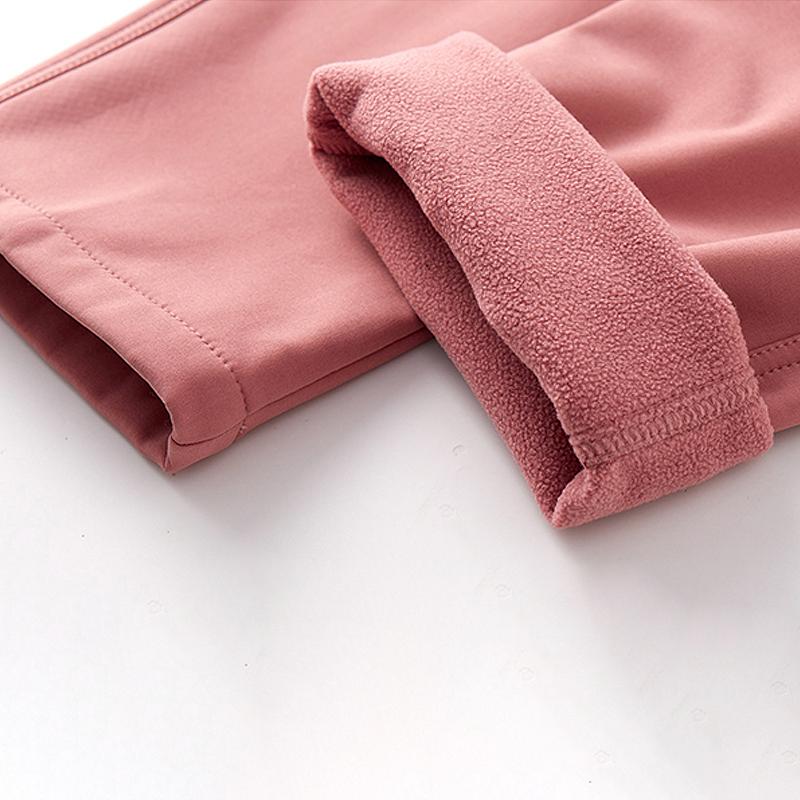 Women Winter Hiking Pants Waterproof Warm Fleece Pants Camping Climbing Trekking Skiing Outdoor Sports Softshell Trousers