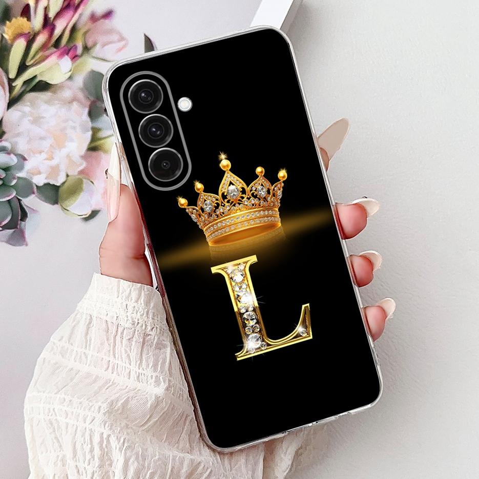 For Samsung Galaxy A36 5G Case SM-A366B Cute Letters Cover Soft Silicone Phone Case For Samsung A16 A 26 36 56 Galaxy A56 Fundas