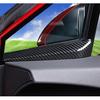 Car Accessories Fit for Toyota C-HR CHR 2018-2023 Front Door Window A Pillar Decoration Strips Cover Trim (Carbon Fiber Style) ABS 2 PCS