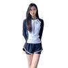 2025 Women's Long Sleeve Sporty Boyleg Swimsuit - Conservative, Anti-Exposure