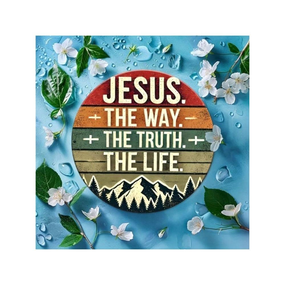 Jesus Ist Der Weg Wahrheit Leben Metall Wandkunst Poster Religiöse Dekoration