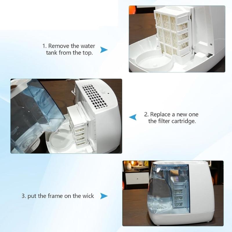6Pcs Replacement Wick Filters for WF813 Humidifiers Accessories Wicking Filters Enhancing Moisture Efficiency
