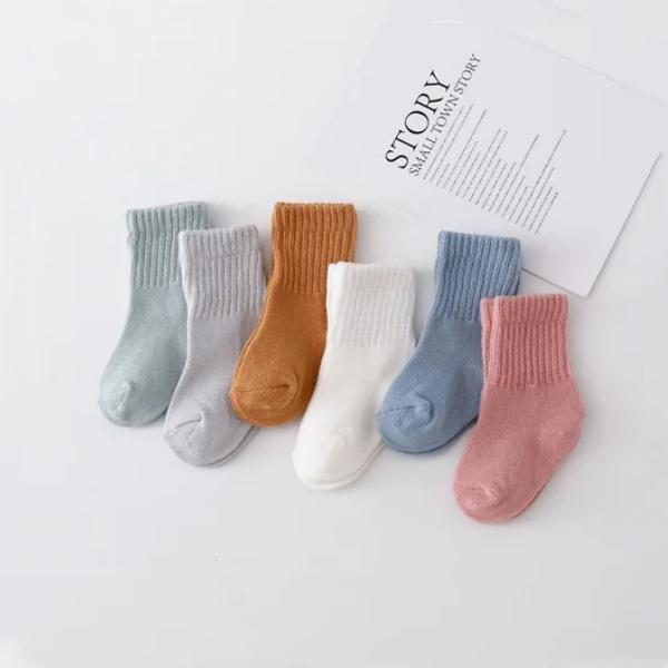 

6Pairs/set Baby Boy Socks Cotton Baby Girl Socks Autumn Spring Toddler Socks for Girls Cartoon Striped Infant Thing Clothes Accessories S