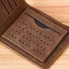 Retro Men's Wallet Money Clip Multifunctional 3 Fold Card Holder Solid Soft Fashion Short Wallet Men Leather Wallet